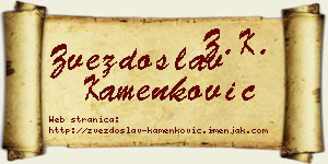 Zvezdoslav Kamenković vizit kartica